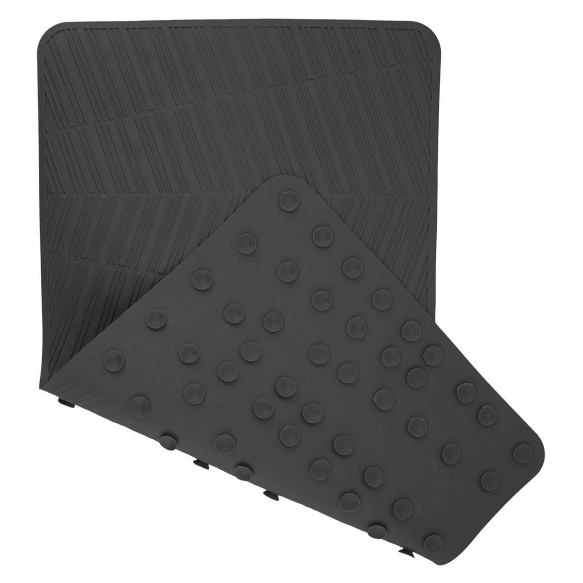 Tapis Jove pour baignoire en TPE, noir