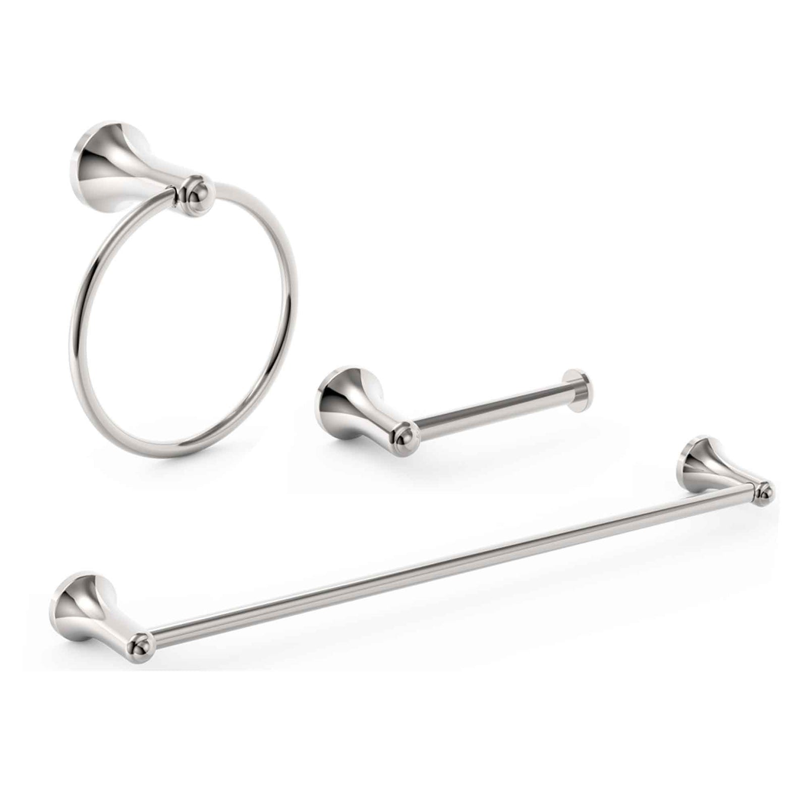 Ensemble d'accessoires de salle de bain Laia, chrome (3 pièces)