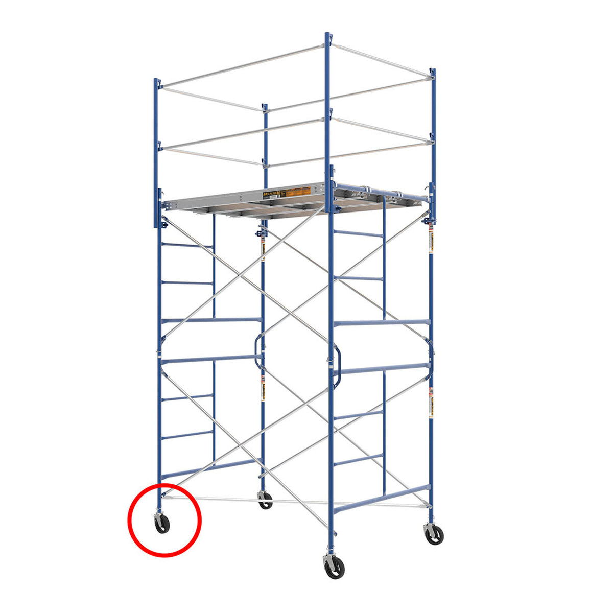 Roue pour échafaudage, 8''