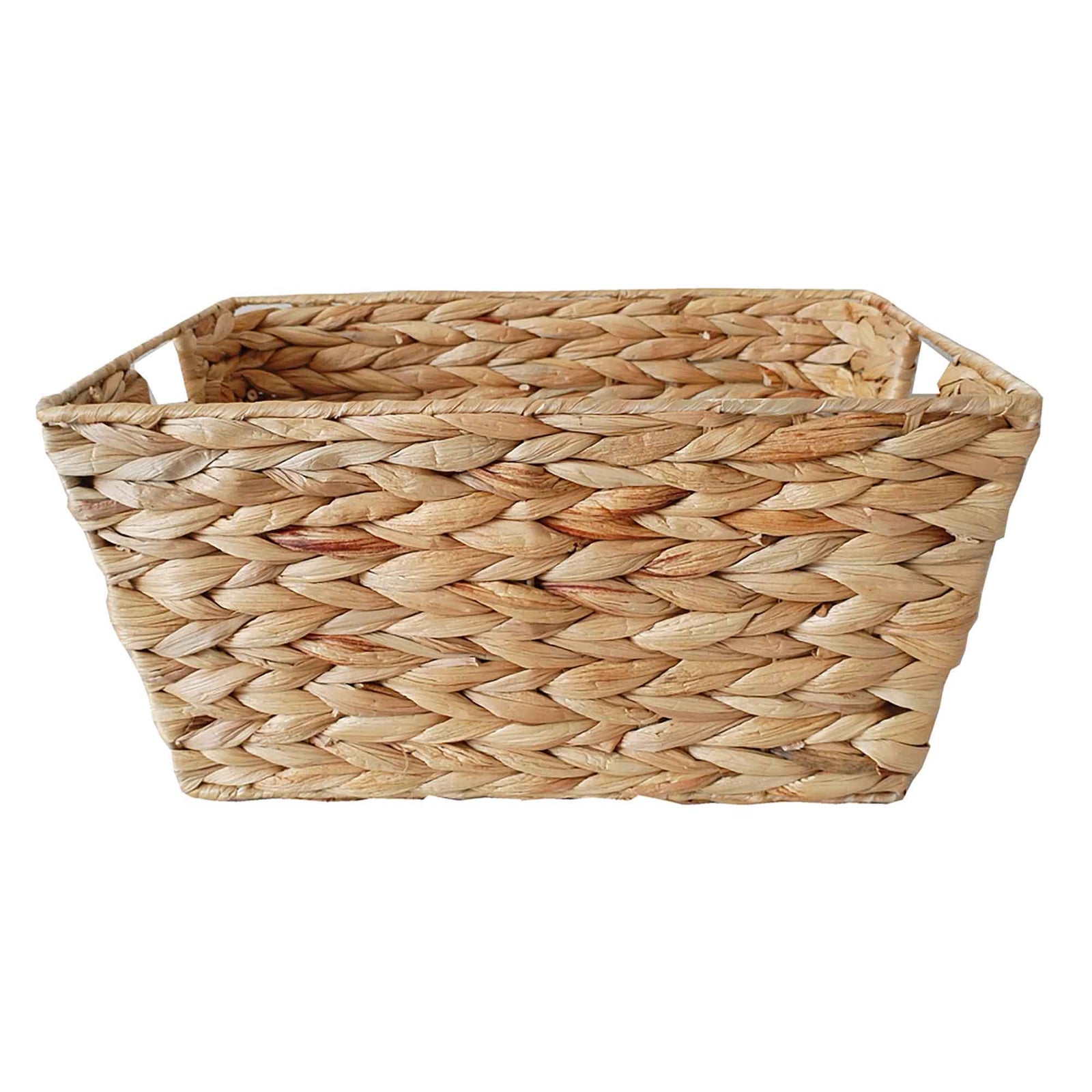 Panier de rangement en jacinthe d’eau, grand