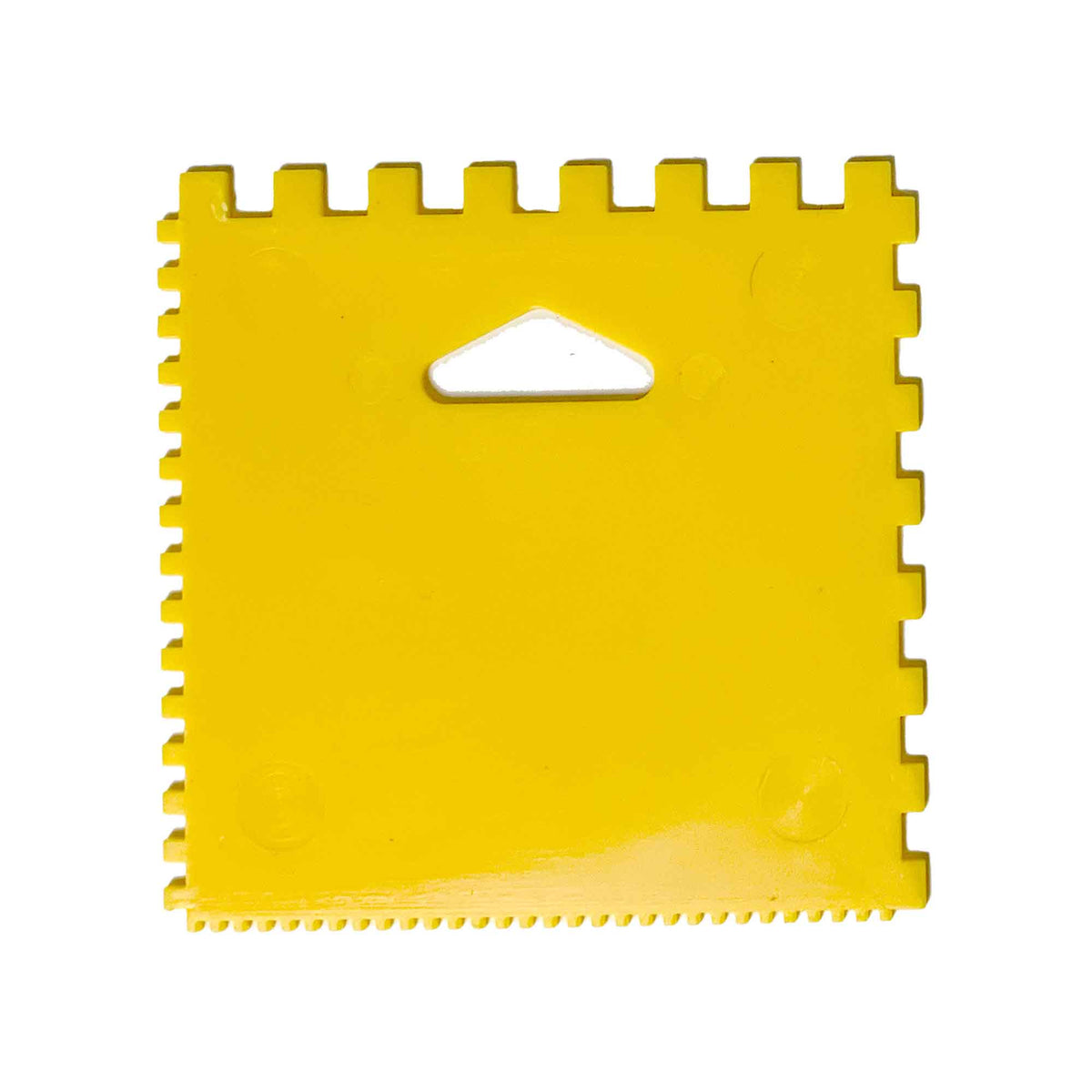 Étendeur en plastique avec dents carrées pour adhésif, 4&quot; x 4&#39;&#39;