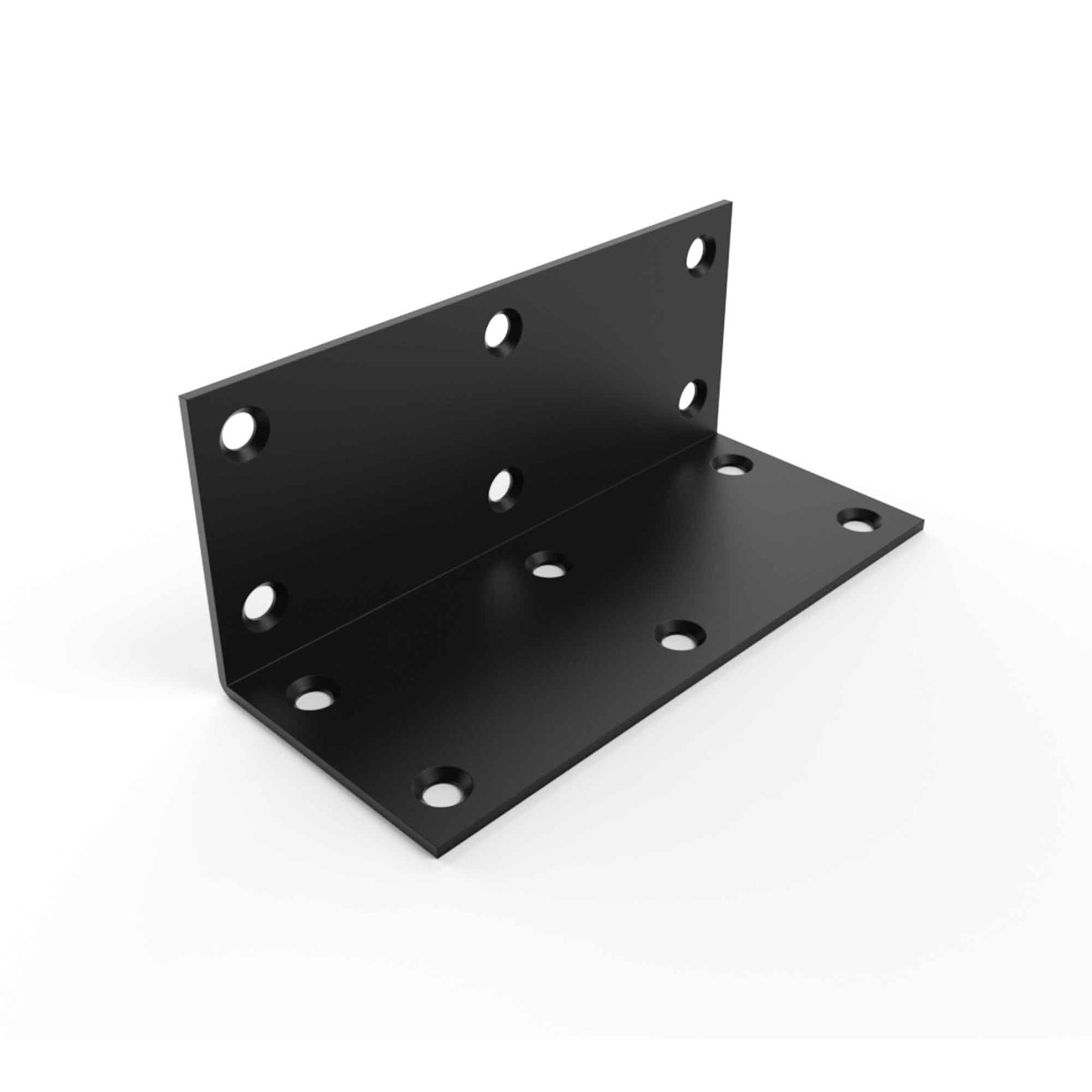 Renfort 90° à trous coniques de 1/8" d'épaisseur, 7" x 3" x 3"