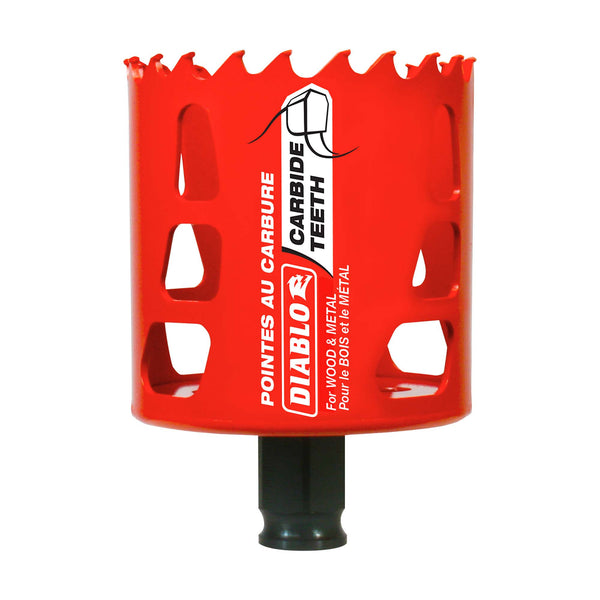 Freud Diablo DHS2500 High Performance Hole Saw - 2-1/2" X 2-3/8" Depth, Cuts Wood, Plastic, Aluminum, Metal & Stainless Steel
