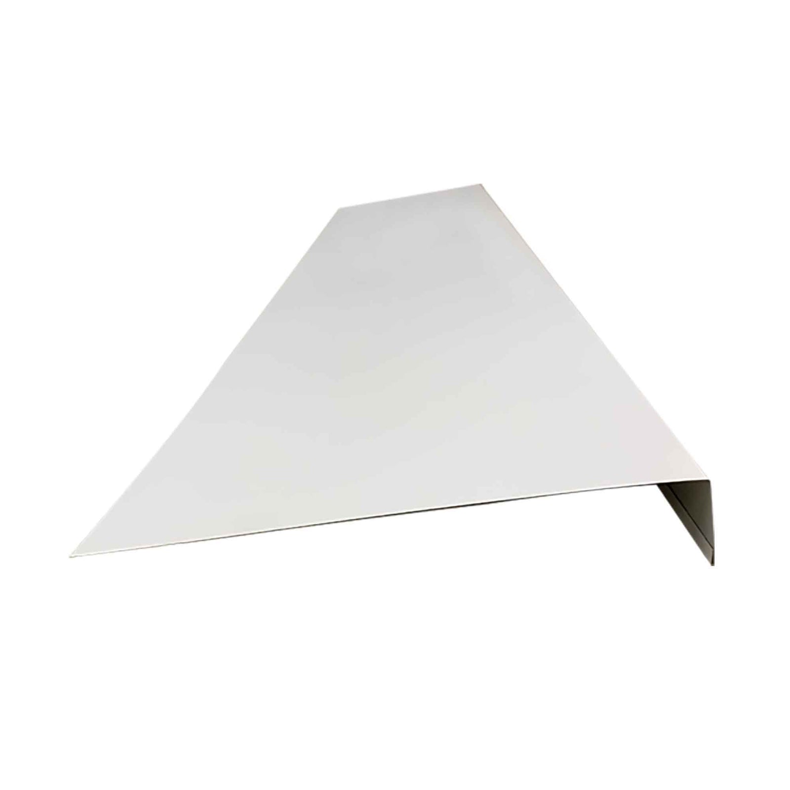 Fascia de façade en galvalume, blanc (8" x 10')