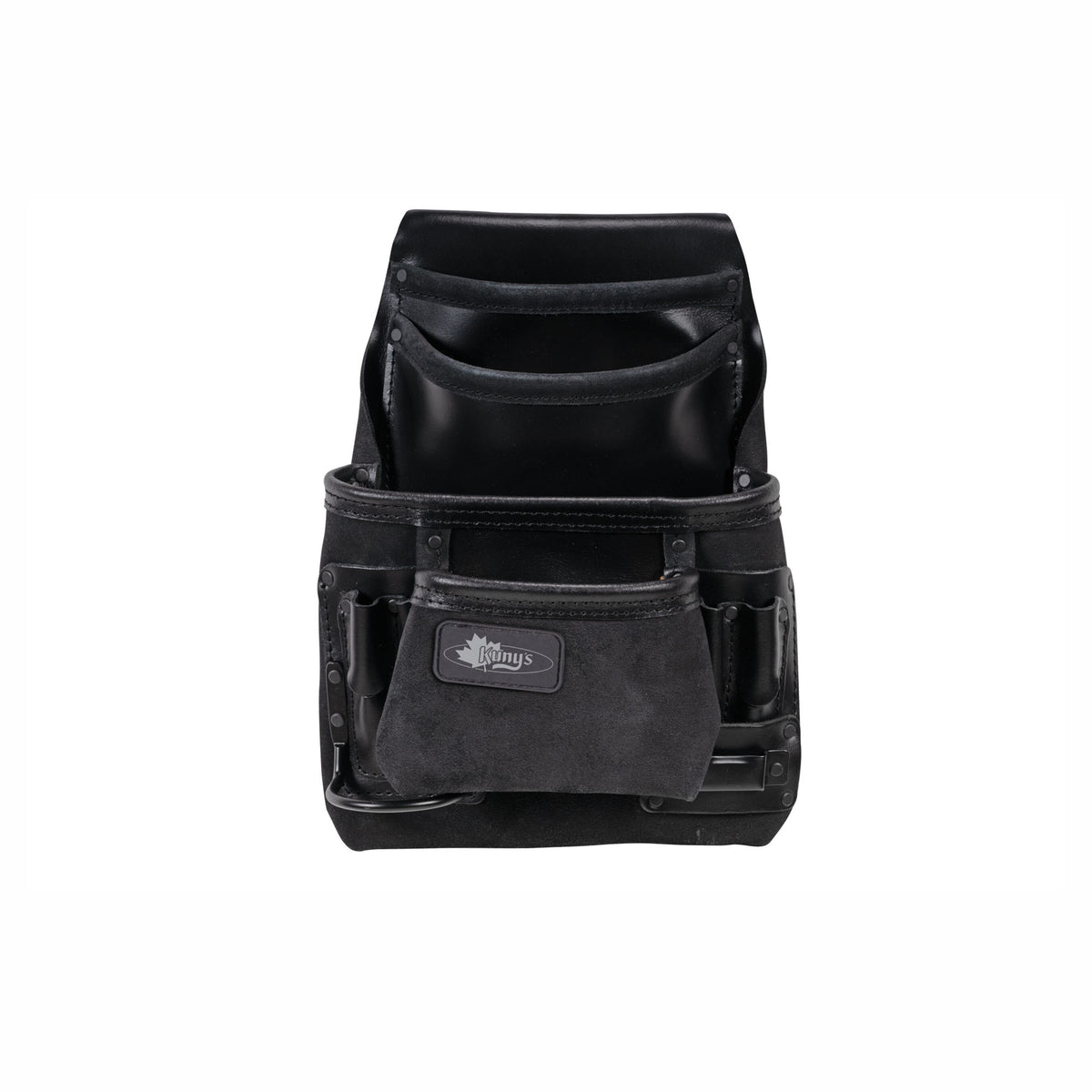 Sac Phantom en cuir noir résistant pour clous et outils, 10 poches