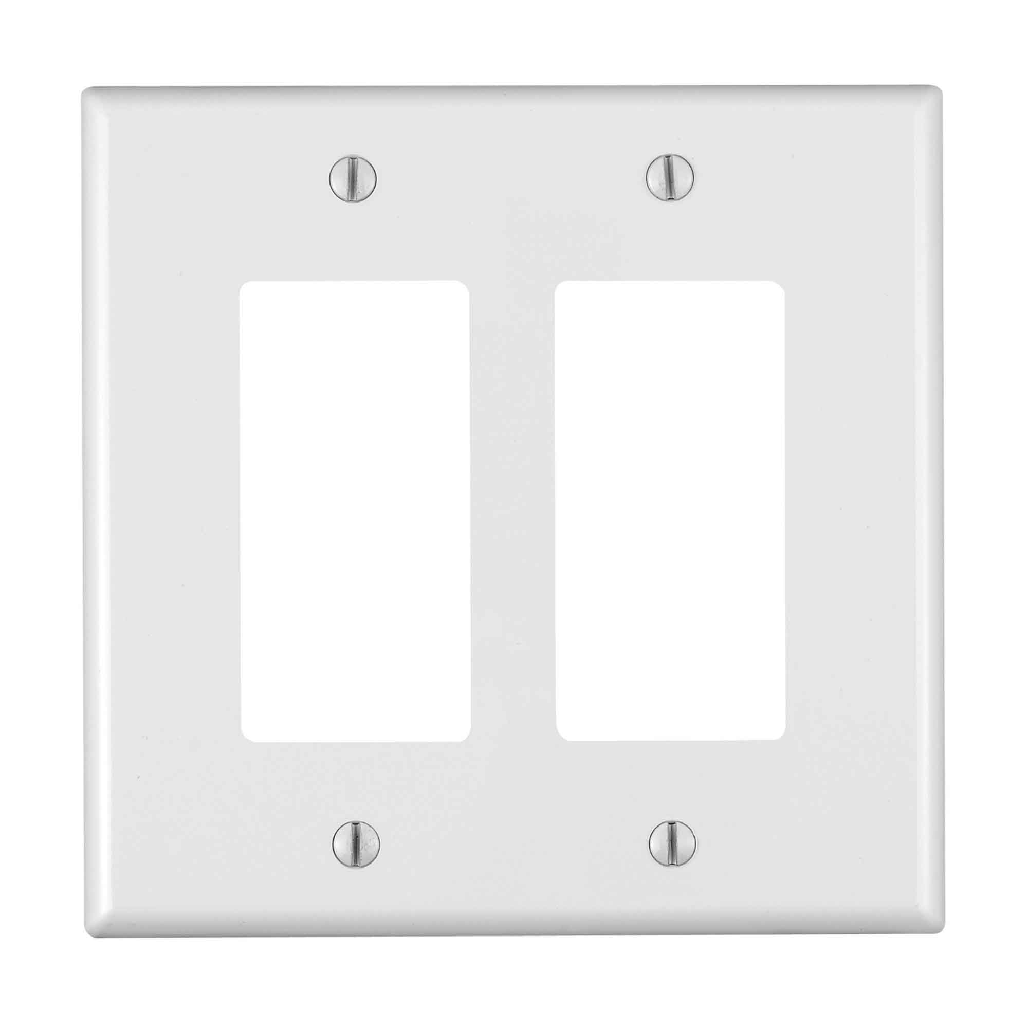 Plaque murale double Decora, blanc