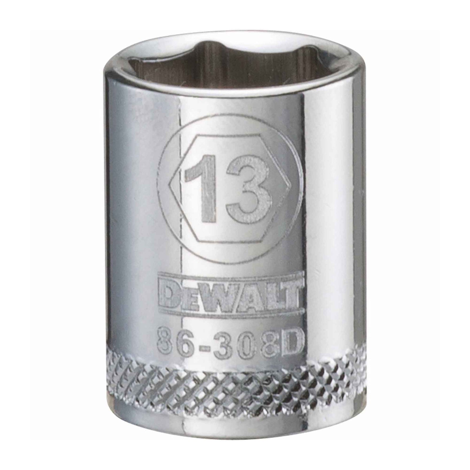 Douille standard courte à entraînement carré de 3/8" avec 6 pointes, 13 mm