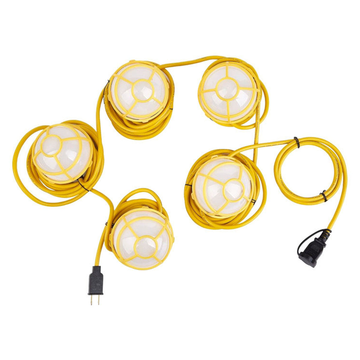 Guirlande d'éclairage de chantier à 10 lampes DEL, 30 m (100 pi)