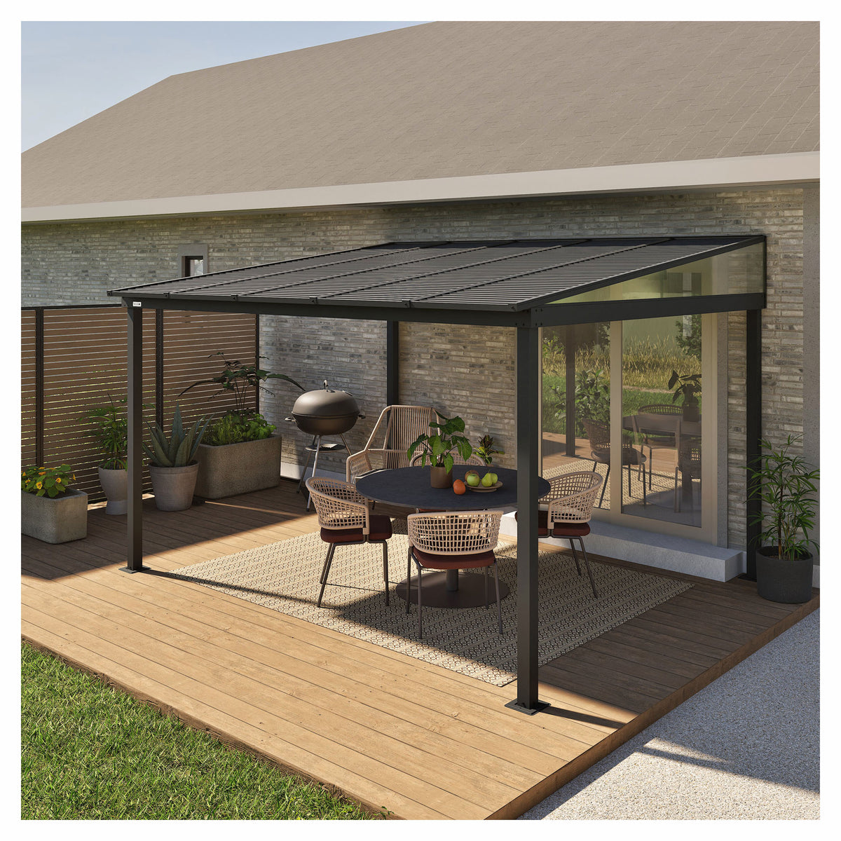 Abri de jardin mural Portland, 10' x 12'