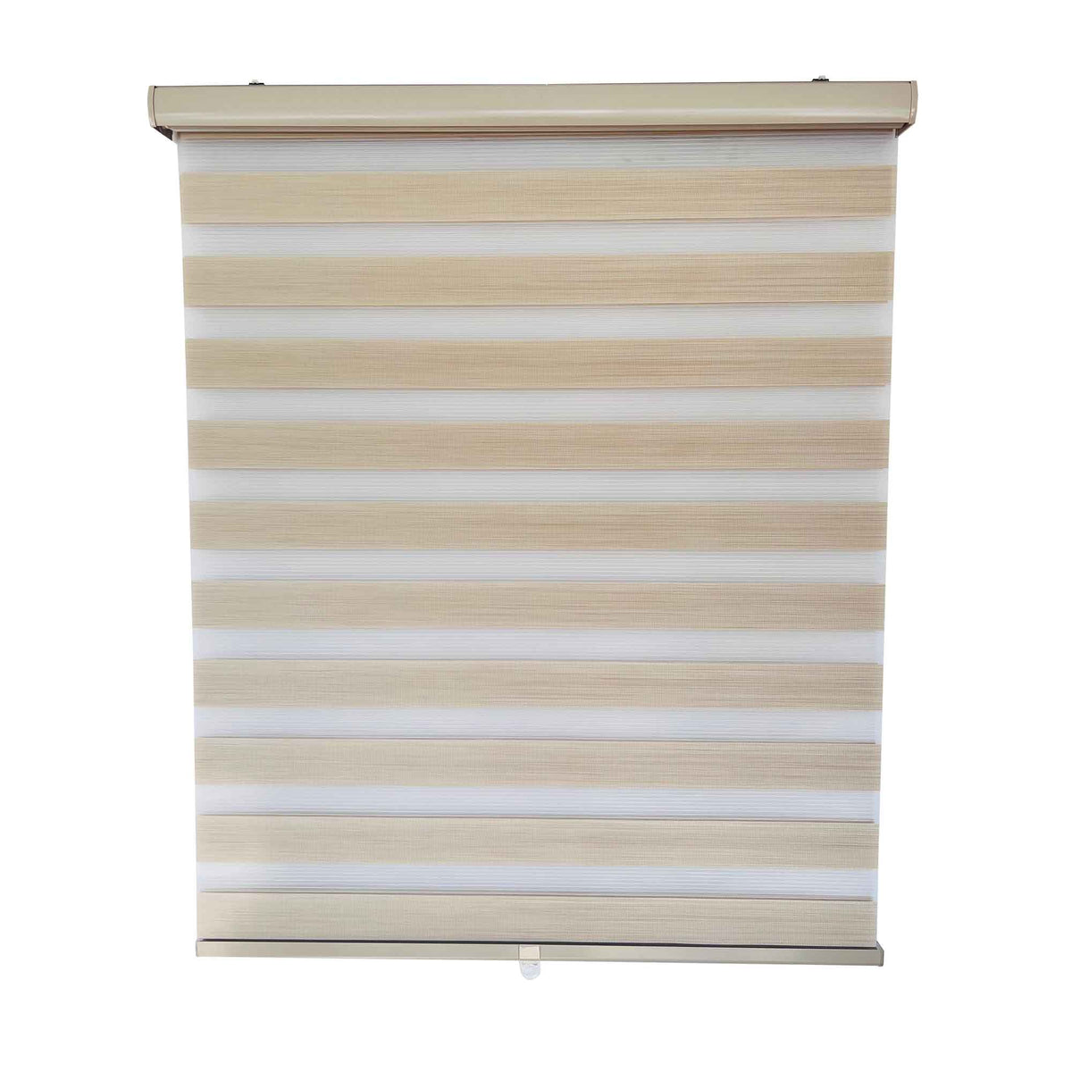 Store sans cordon en polyester beige, 52&quot; x 84&quot; 