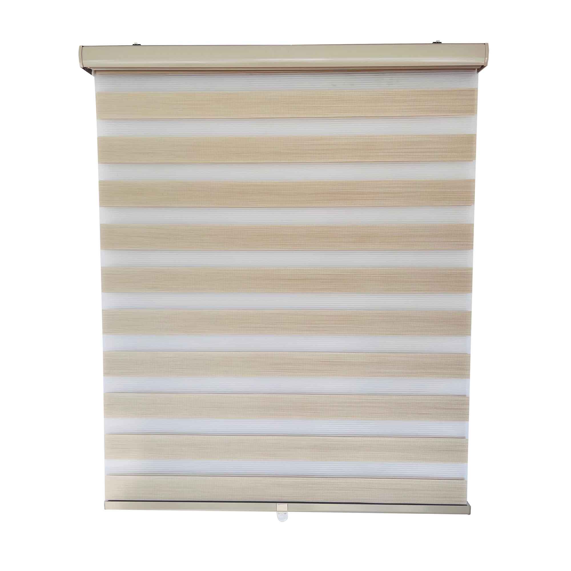 Store sans cordon en polyester beige, 52" x 84" 