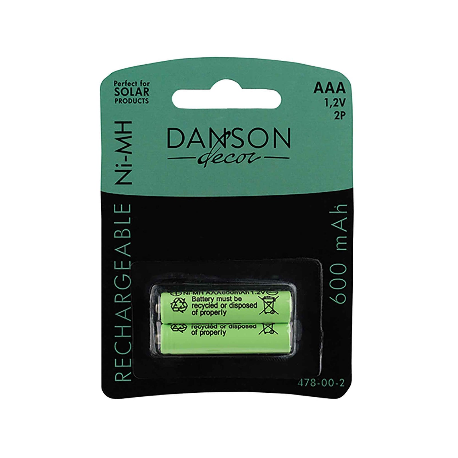 Pile rechargeable Ni-MH AAA - 2 un