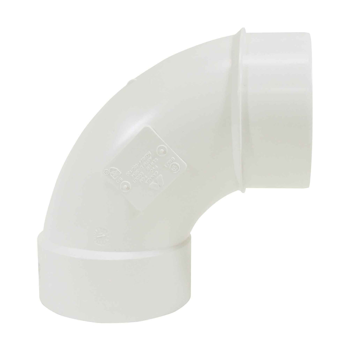 Coude 90˚ PVC-BDS «mâle x femelle», 3&quot;