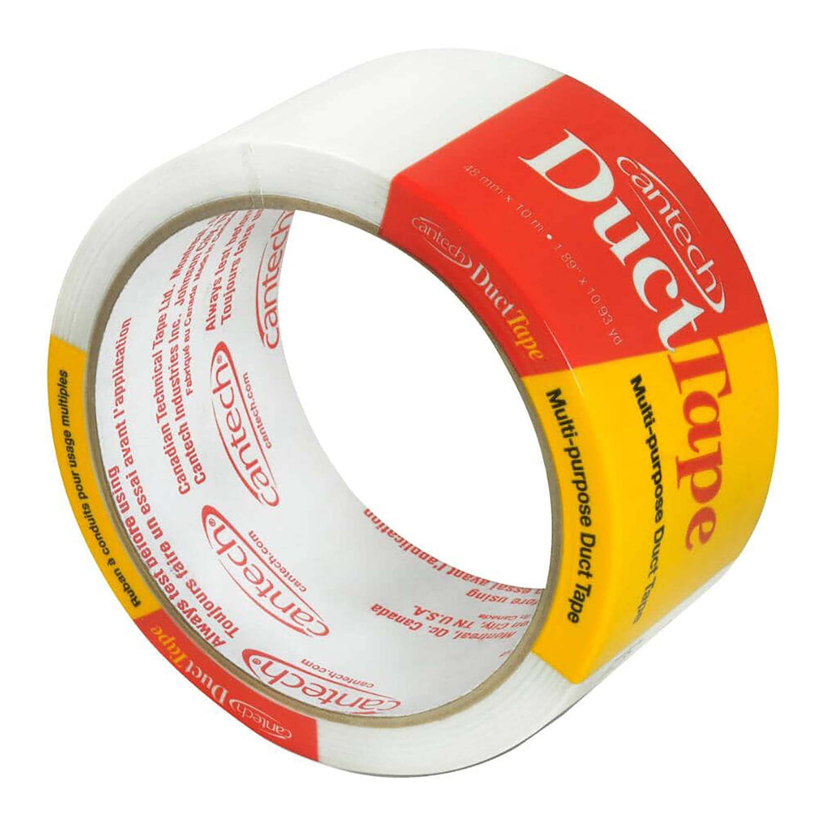 Ruban Duct Tape blanc, 48 mm x 10 m