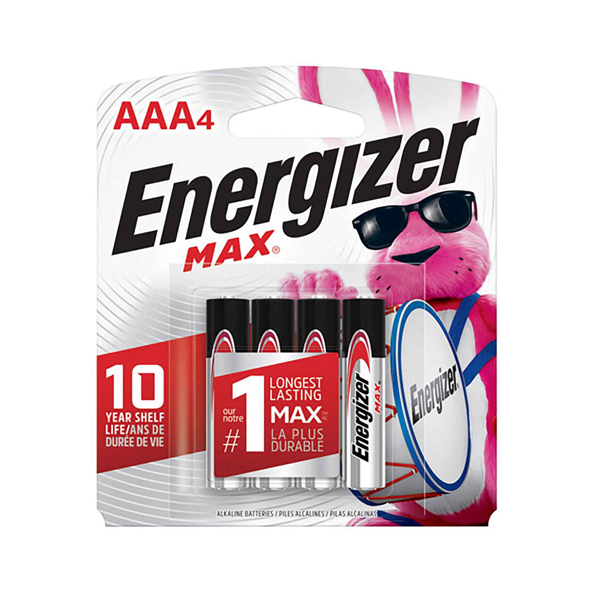 Pile AAA Energizer Max, 4 unités