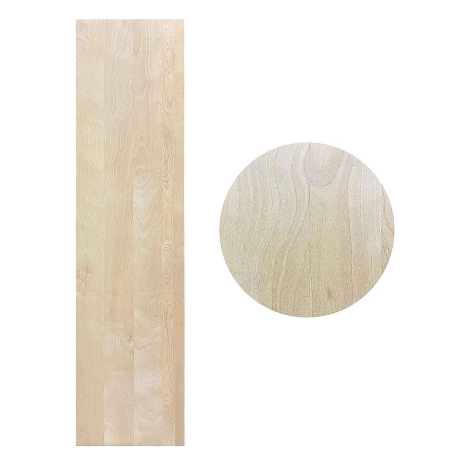 Marche en merisier naturel à nez carré de grade sélect, 42''