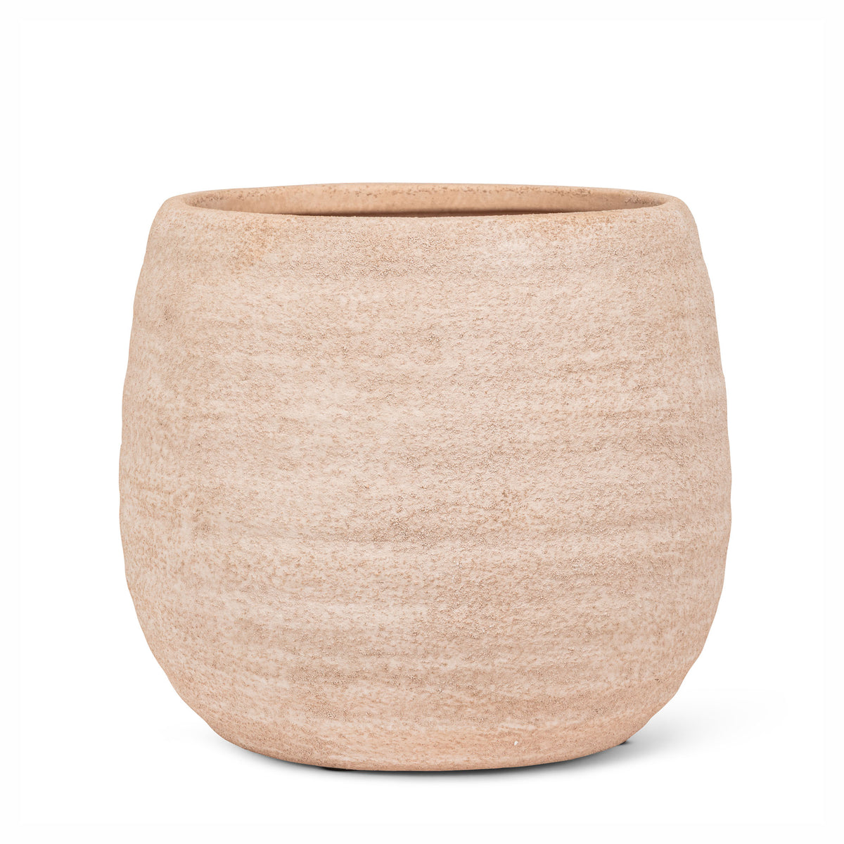 Cache-pot à texture grossière, 5" (beige)
