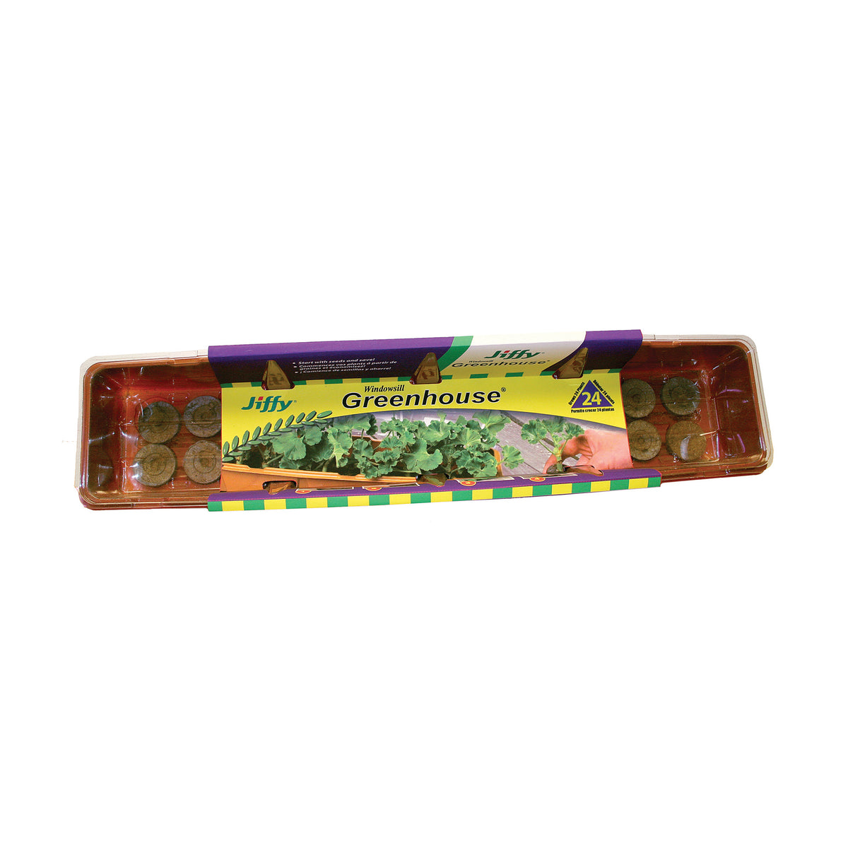  Serre de rebord de fenêtre Jiffy, 24 pastilles