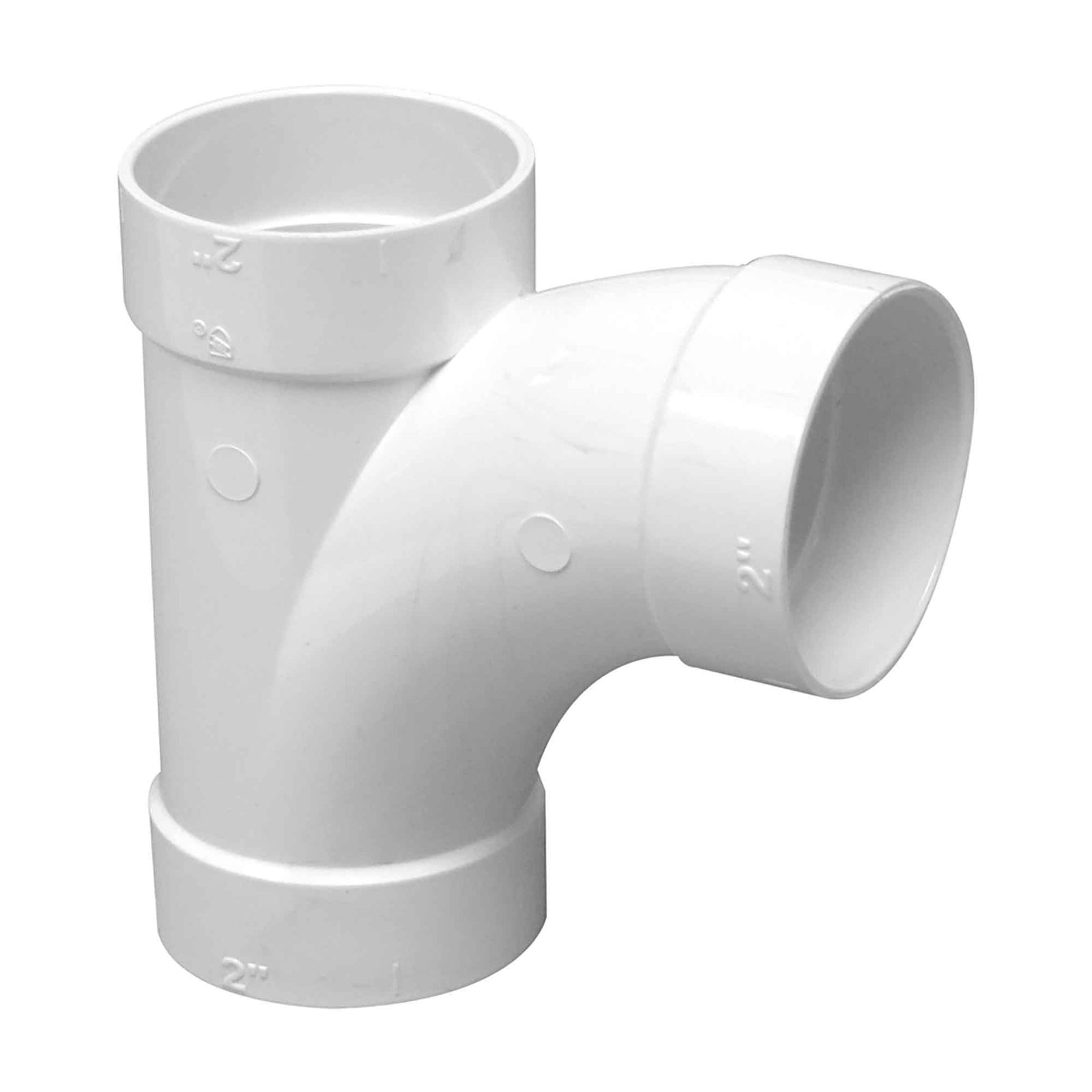 Raccord en ''T'' long pour tuyau d'aspirateur central, 2"