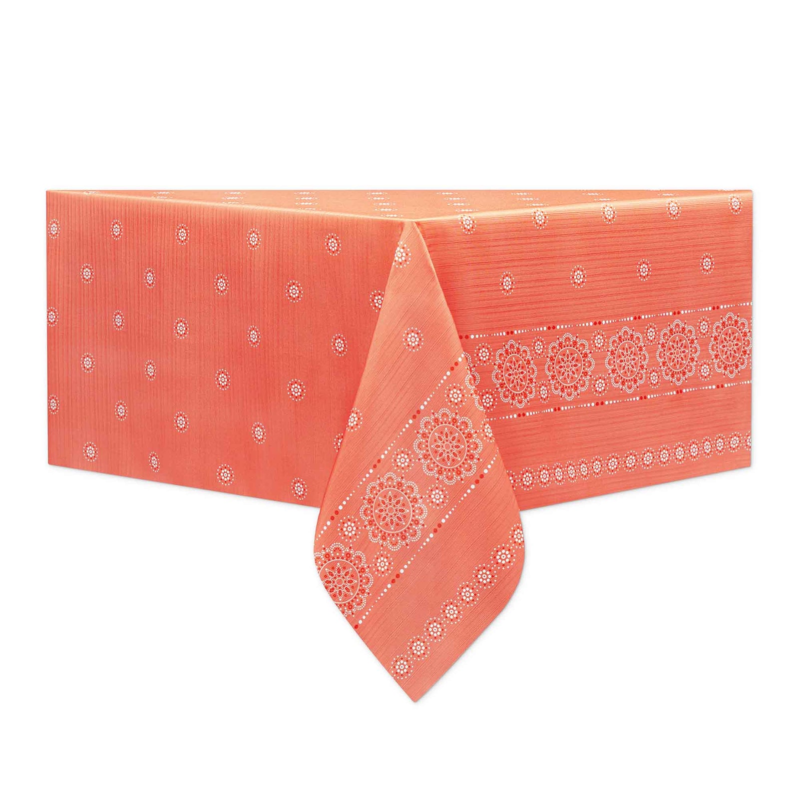 Nappe en tissu texturé de 60" x 84", Mandala