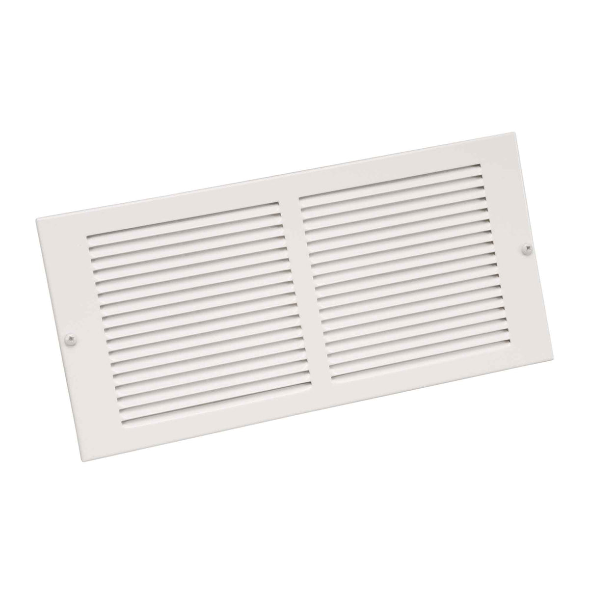 Grille d&#39;aération murale en acier peint en blanc, 16&quot; x 8&quot;