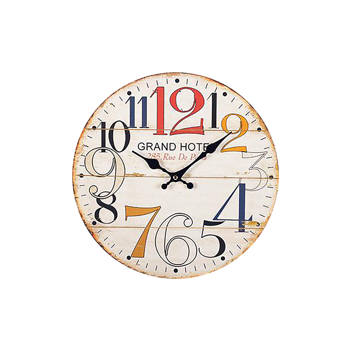 Horloge murale au design rétro &#39;&#39;GRAND HOTEL&#39;&#39;, 13,5&#39;&#39;