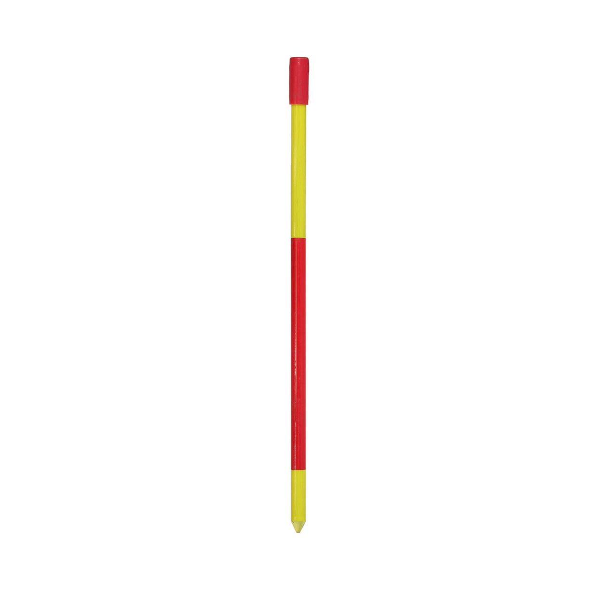 Balise jaune et rouge ultra robuste, 1/2&quot; x 72&quot;