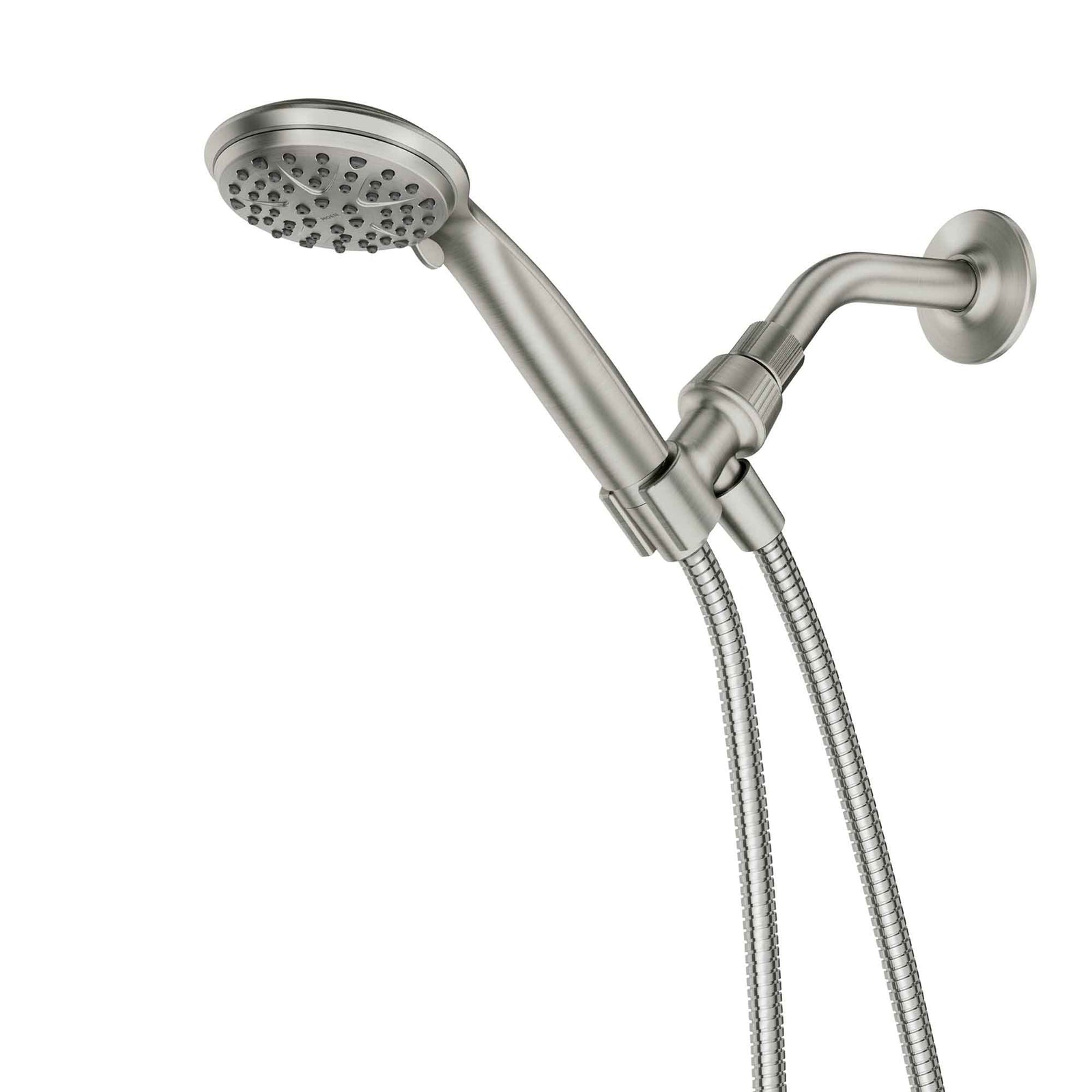 Pomme de douche à main Attune à 6 réglages, nickel brossé 