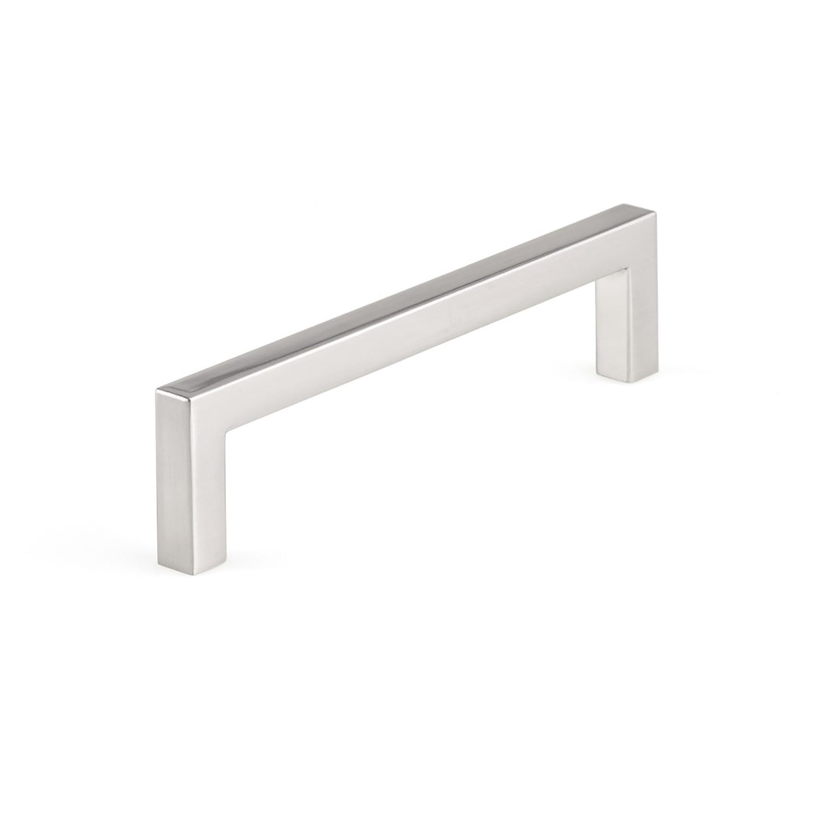 Poignée contemporaine # 873 en métal nickel brossé, 128 mm C/C 