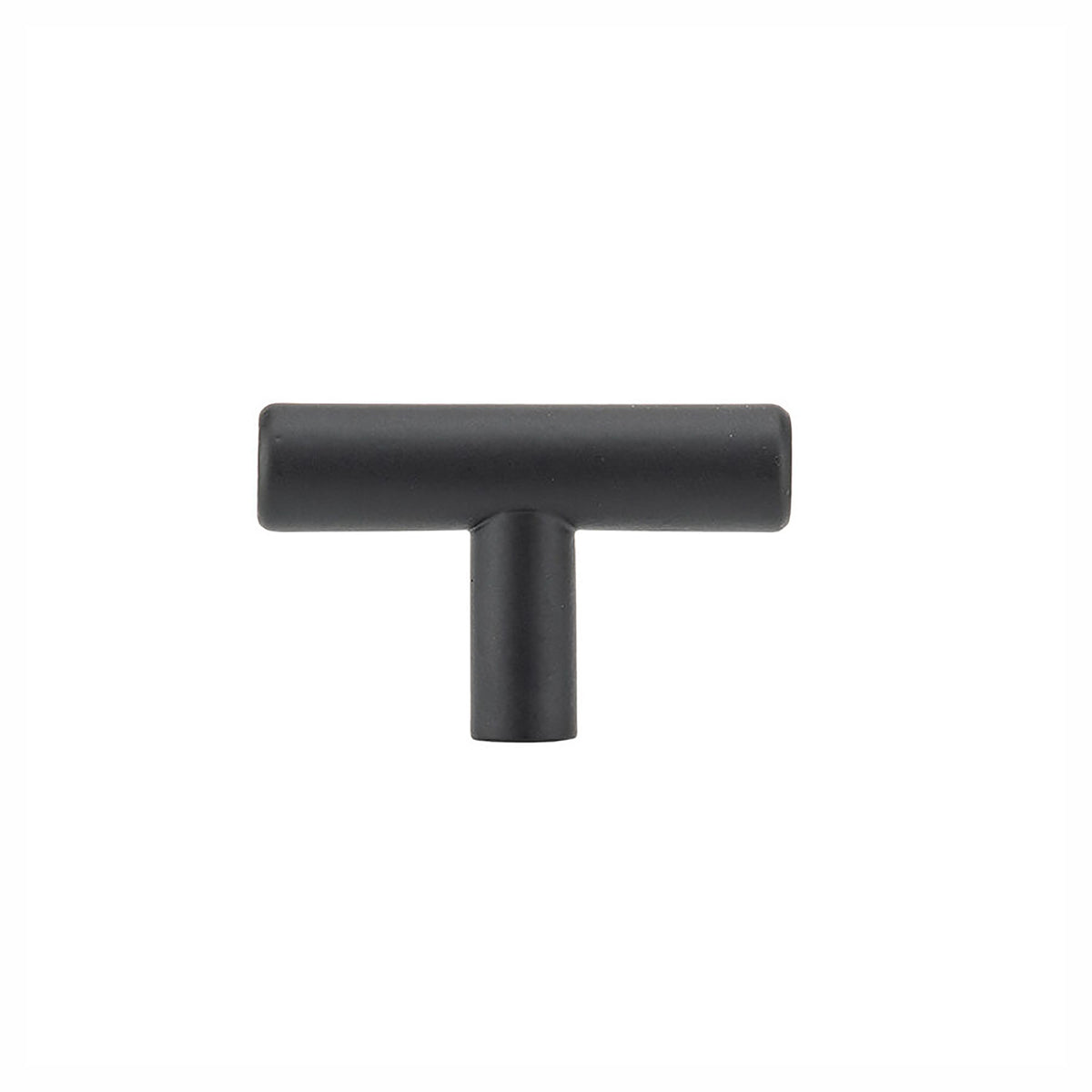 Bouton en métal de 50 mm, noir mat (8 unités)