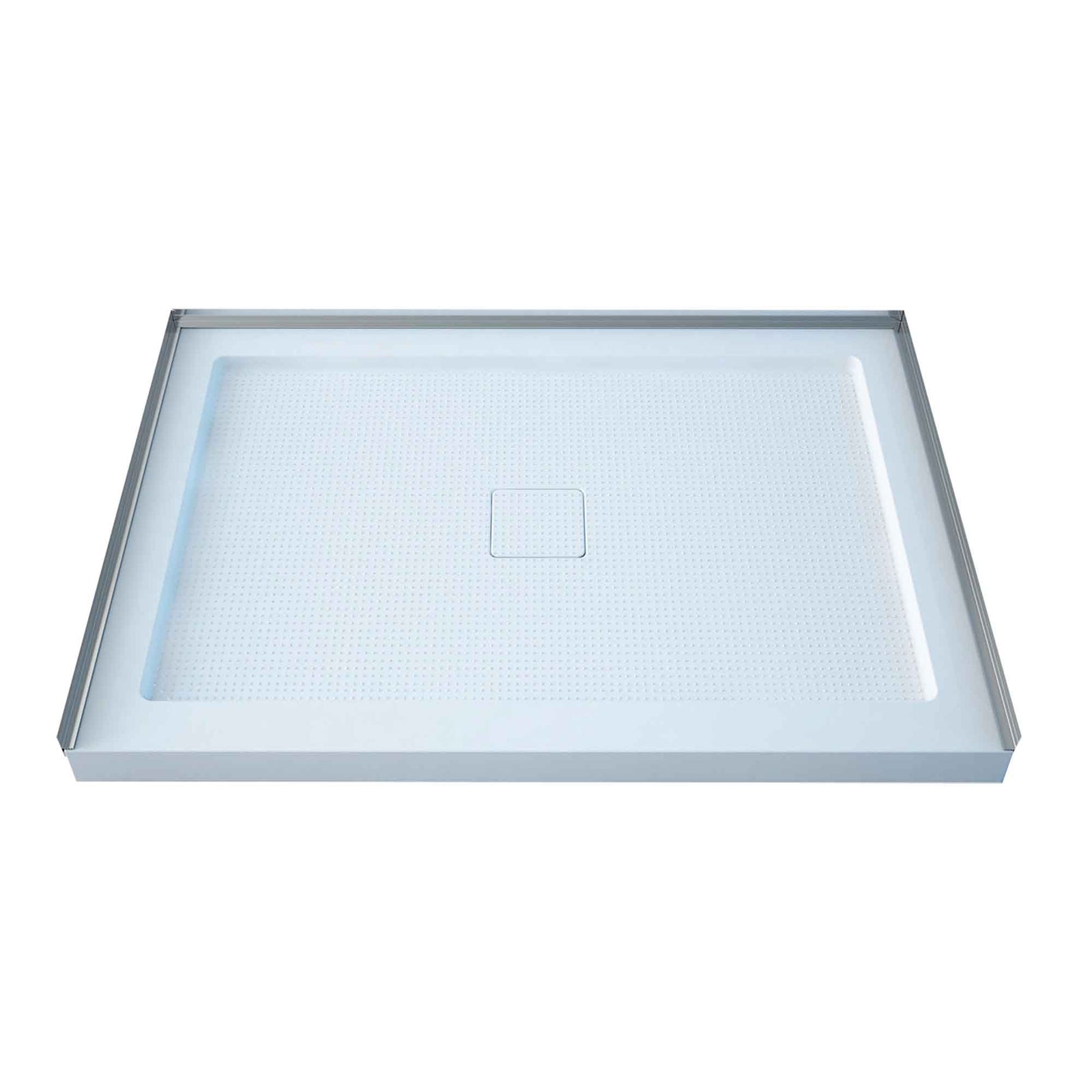 Base de douche en acrylique blanche, 60" x 36" x 2-1/2"