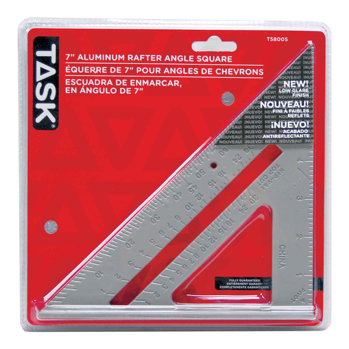 Équerre de charpente triangulaire en aluminium, 7''