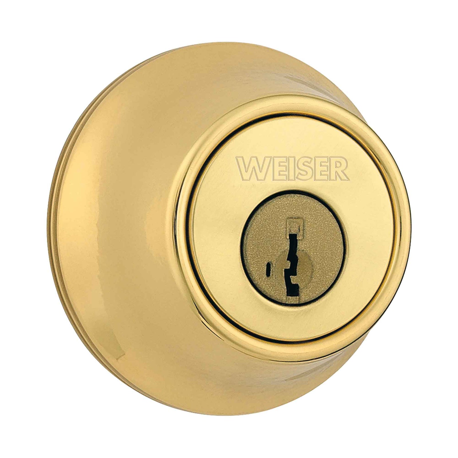 Pêne dormant rond de la série Élement, laiton poli