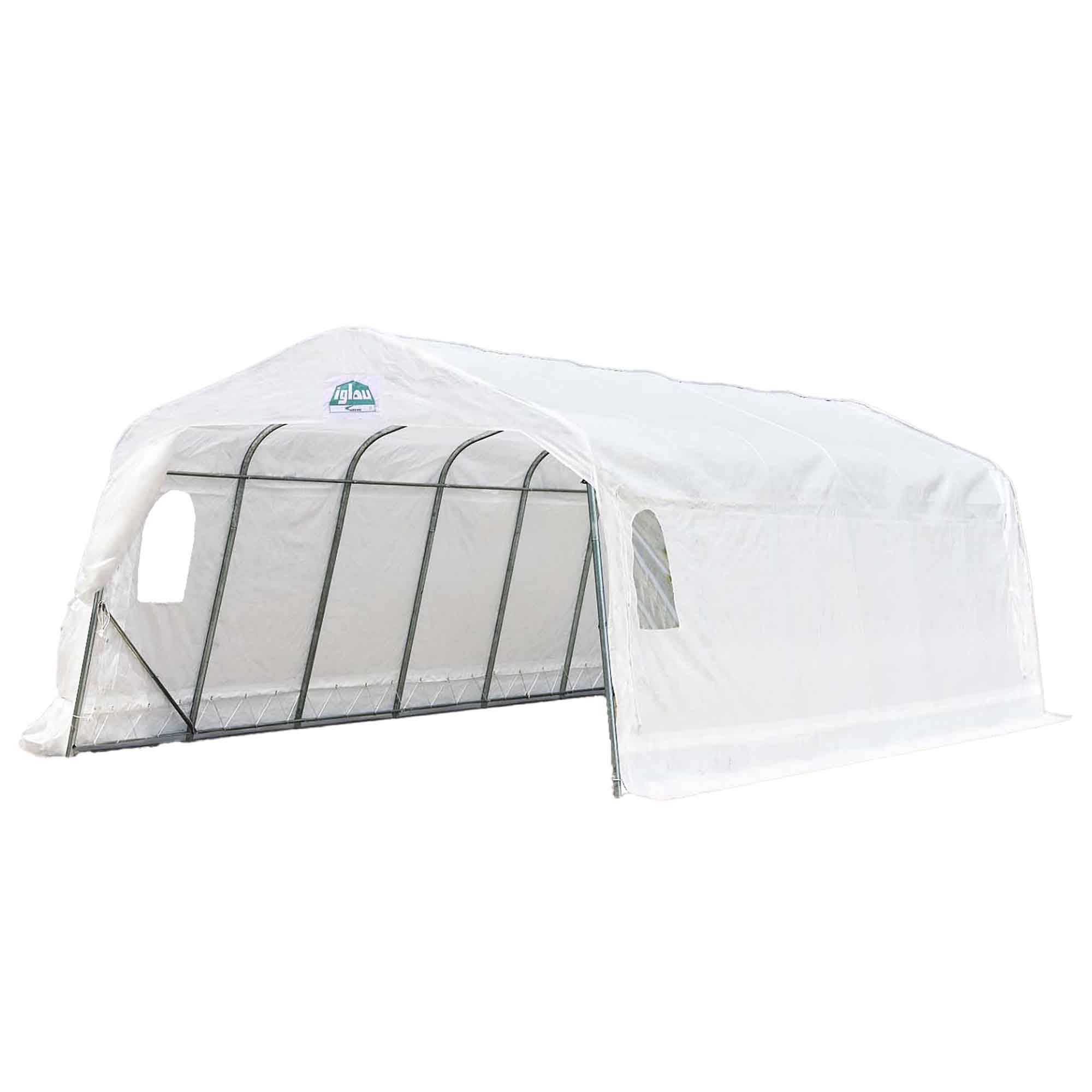 Abri d'auto double tandem, 12' x 30' x 6'-6''