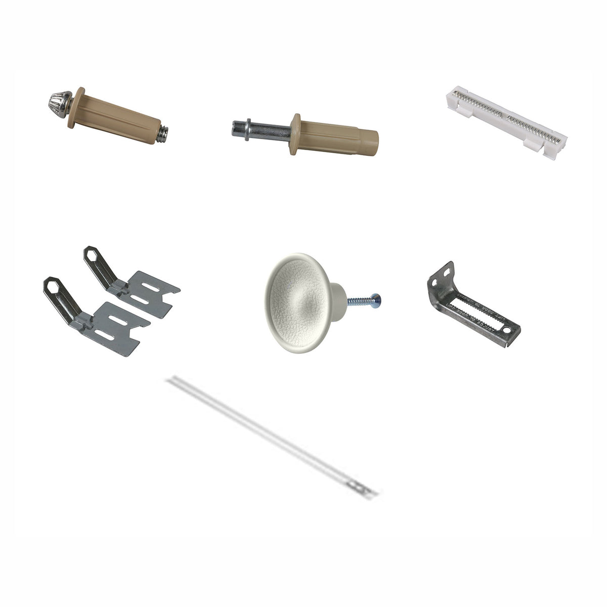 Rail et quincaillerie pour porte pliante, 36''