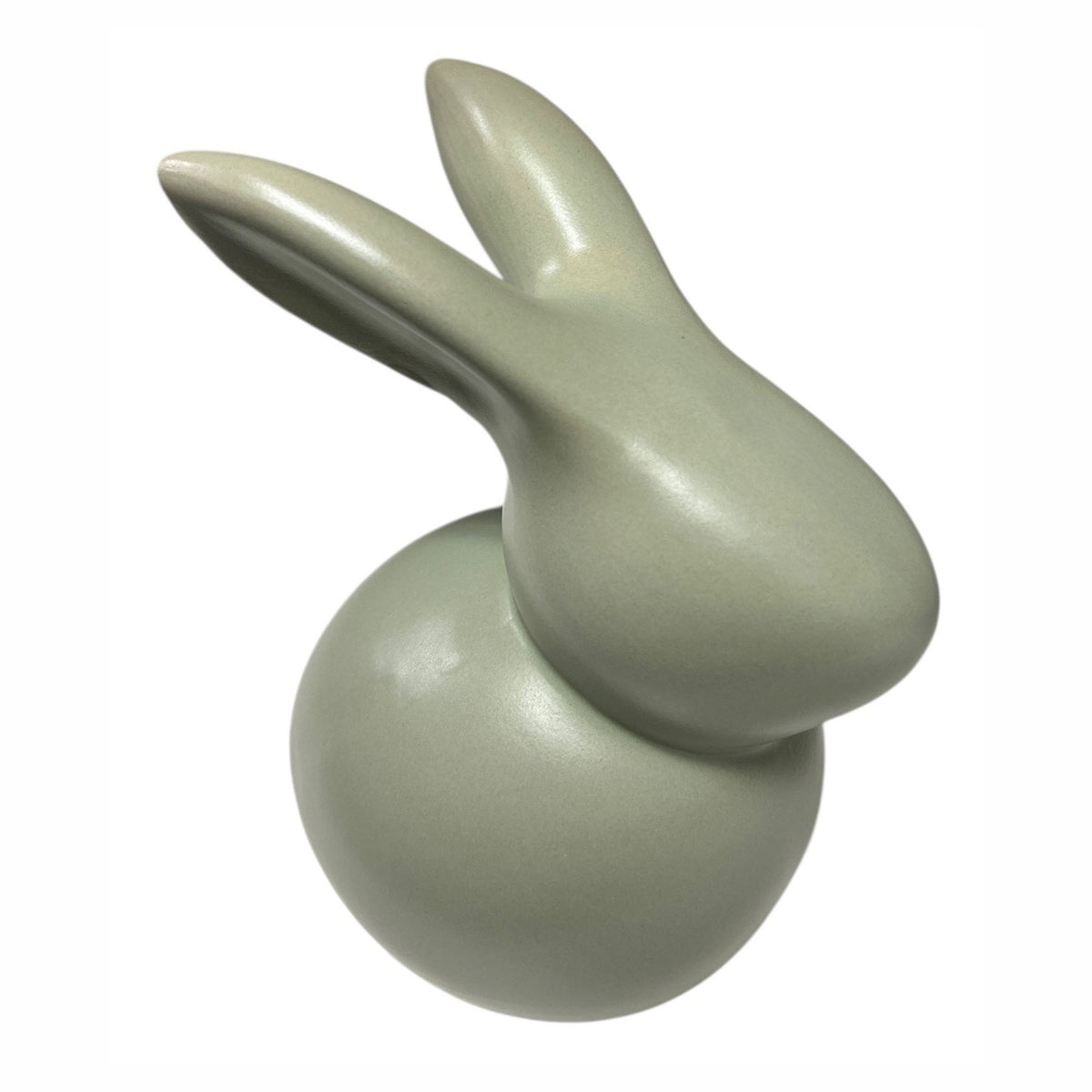 Décoration de lapin en céramique, vert