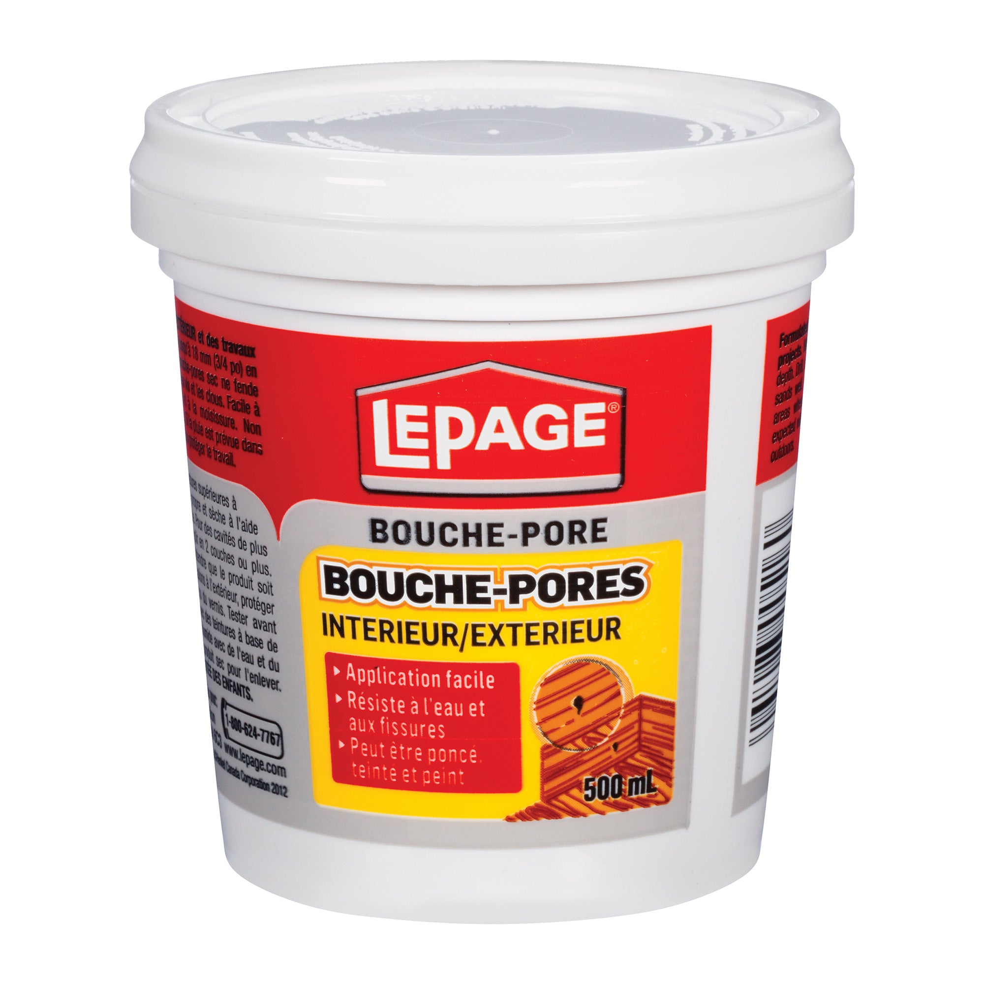 Bouche-pores d'intérieur et d'extérieur au latex, 500 ml