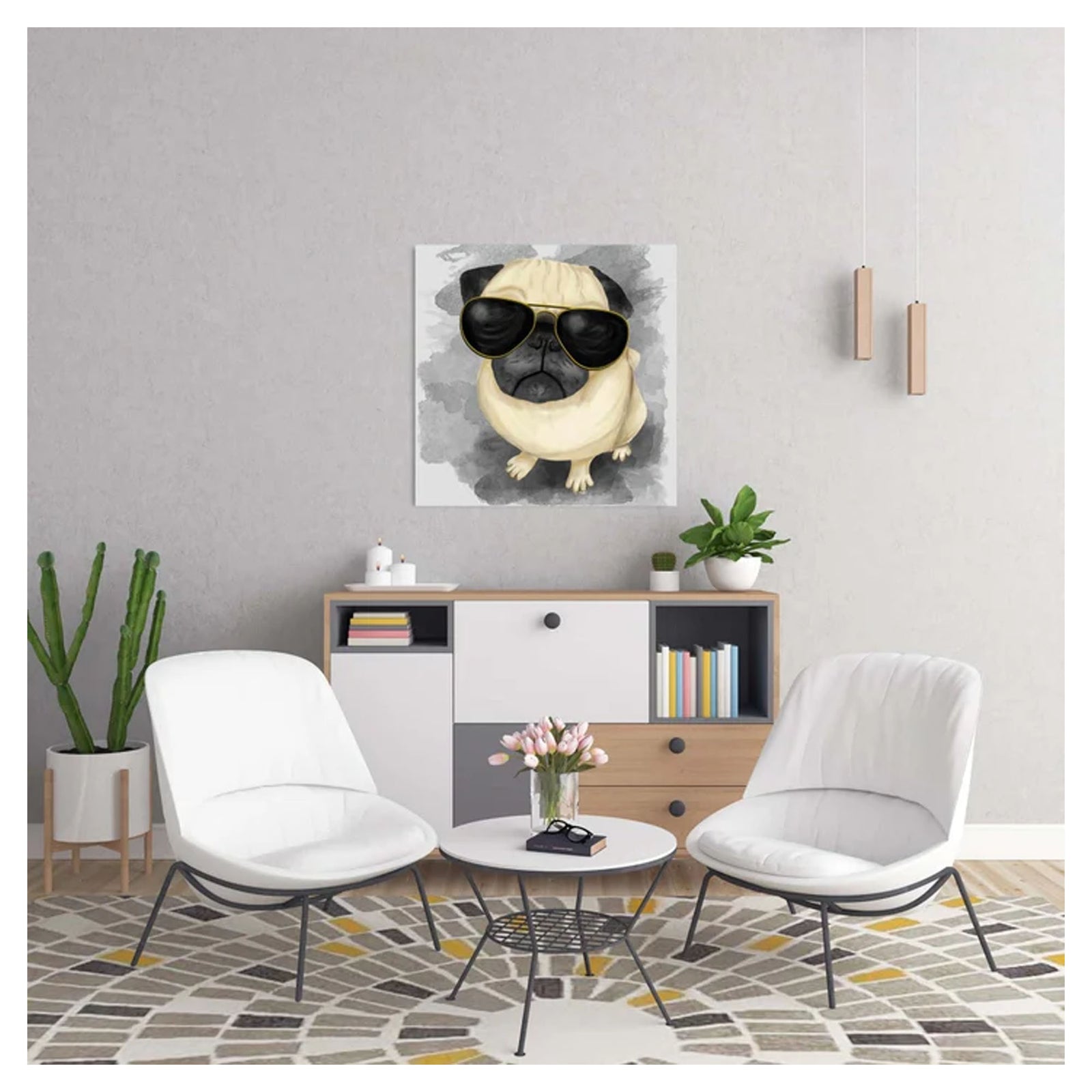 Toile non encadrée, 20" x 20" (assorties)