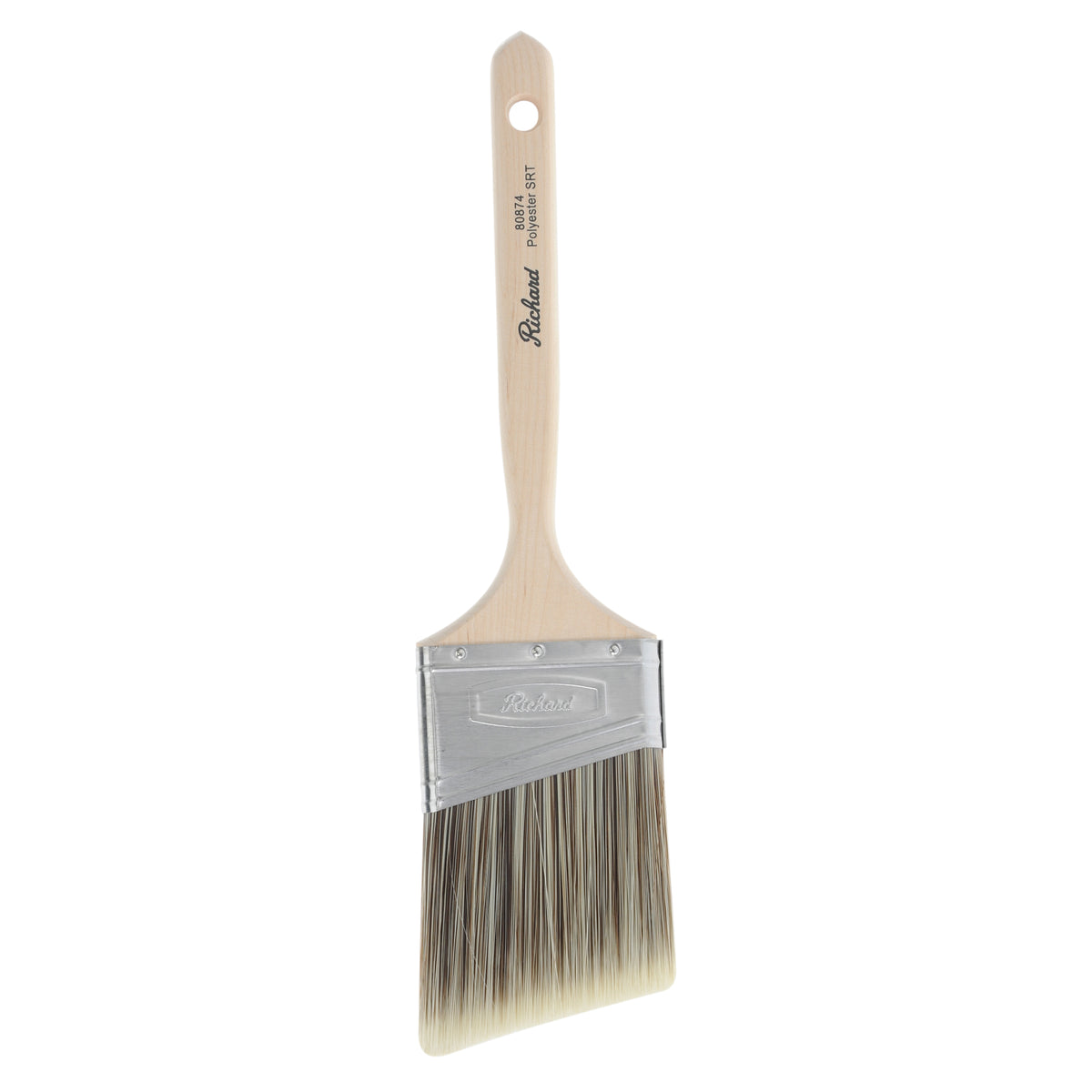 Pinceau angulaire de 3 po, série Pro Platinum, filaments en polyester SRT, manche en bois