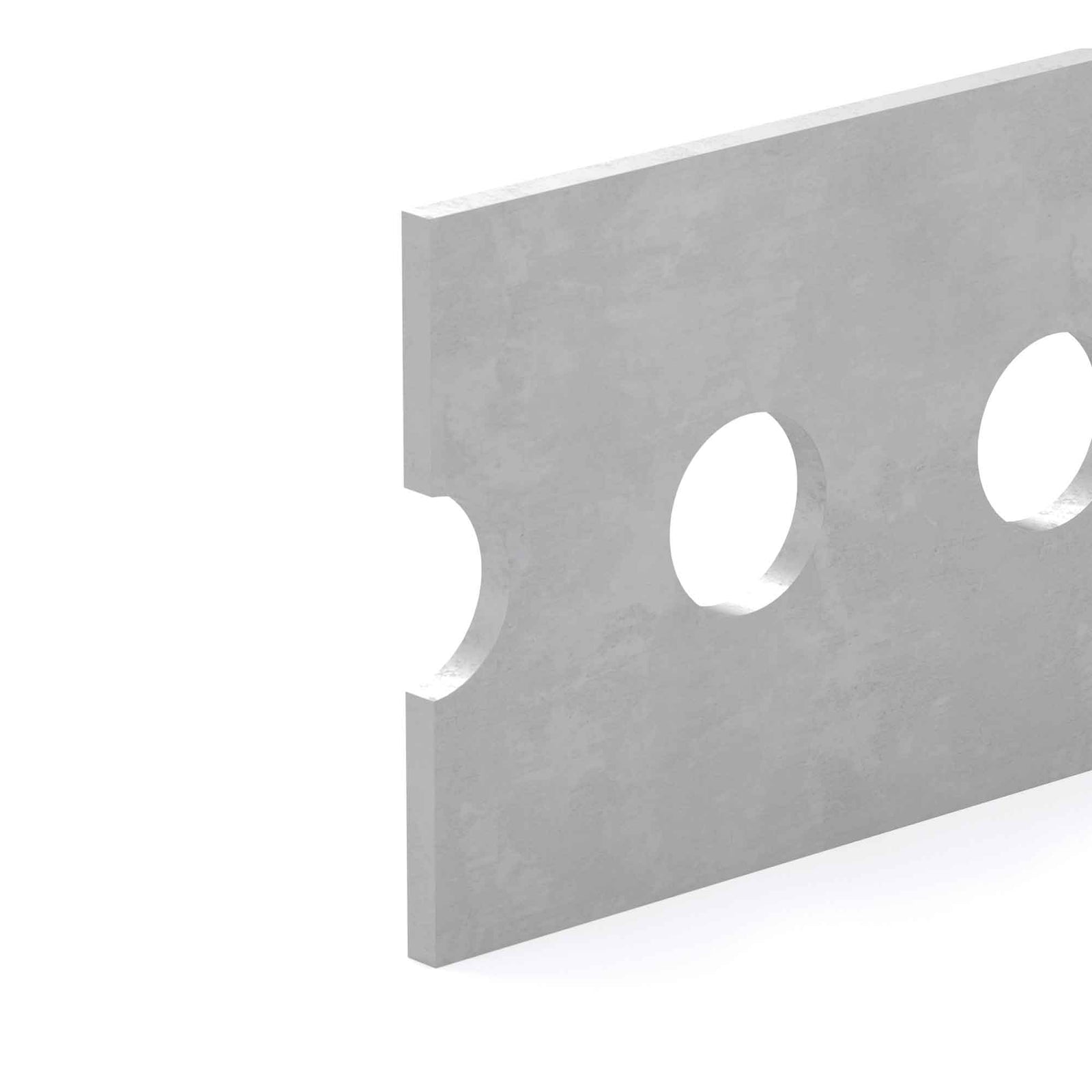 Barre plate perforée en acier galvanisé, 1-3/8'' x 36''