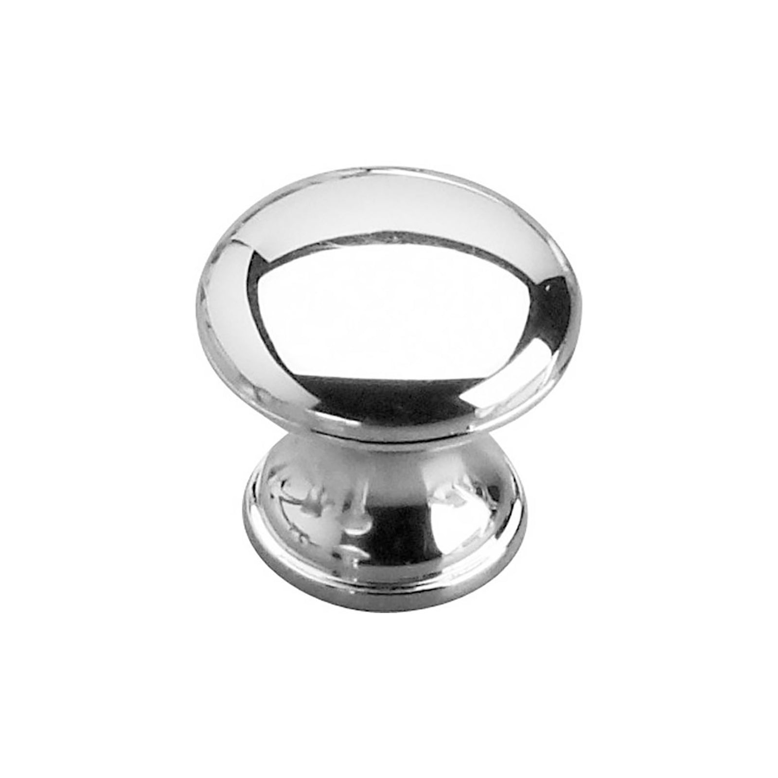 Bouton contemporain en plastique chromé, # 62430