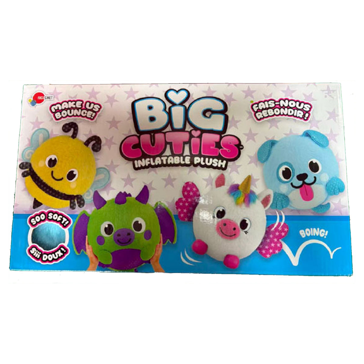 Peluche gonflable Big Cutie, 16'' (choix entre 4 modèles)
