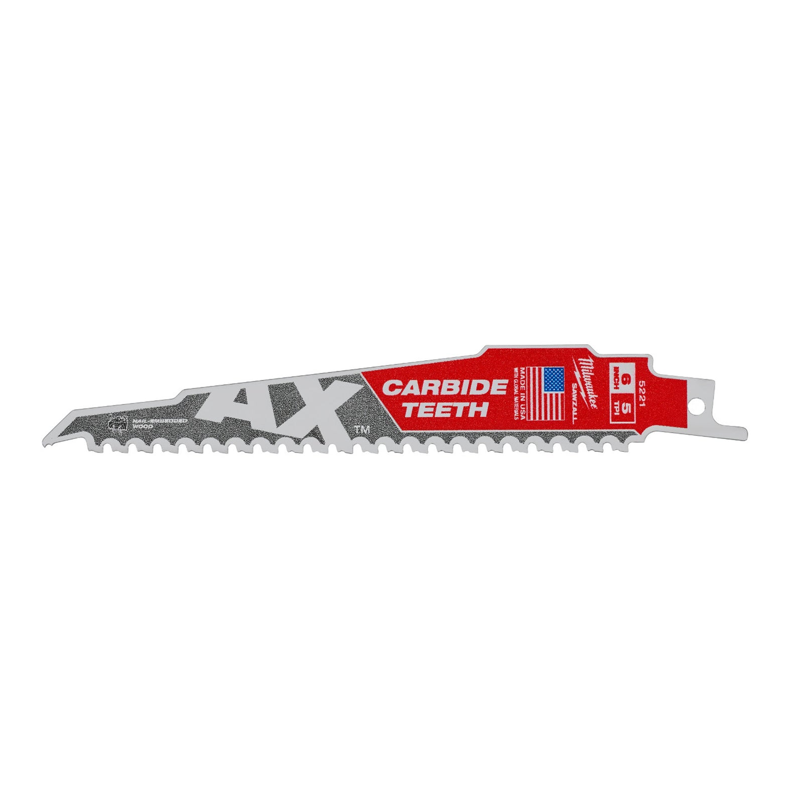 LAME THE AX avec dents de carbure, 5 D, 6 po – paquet de 1