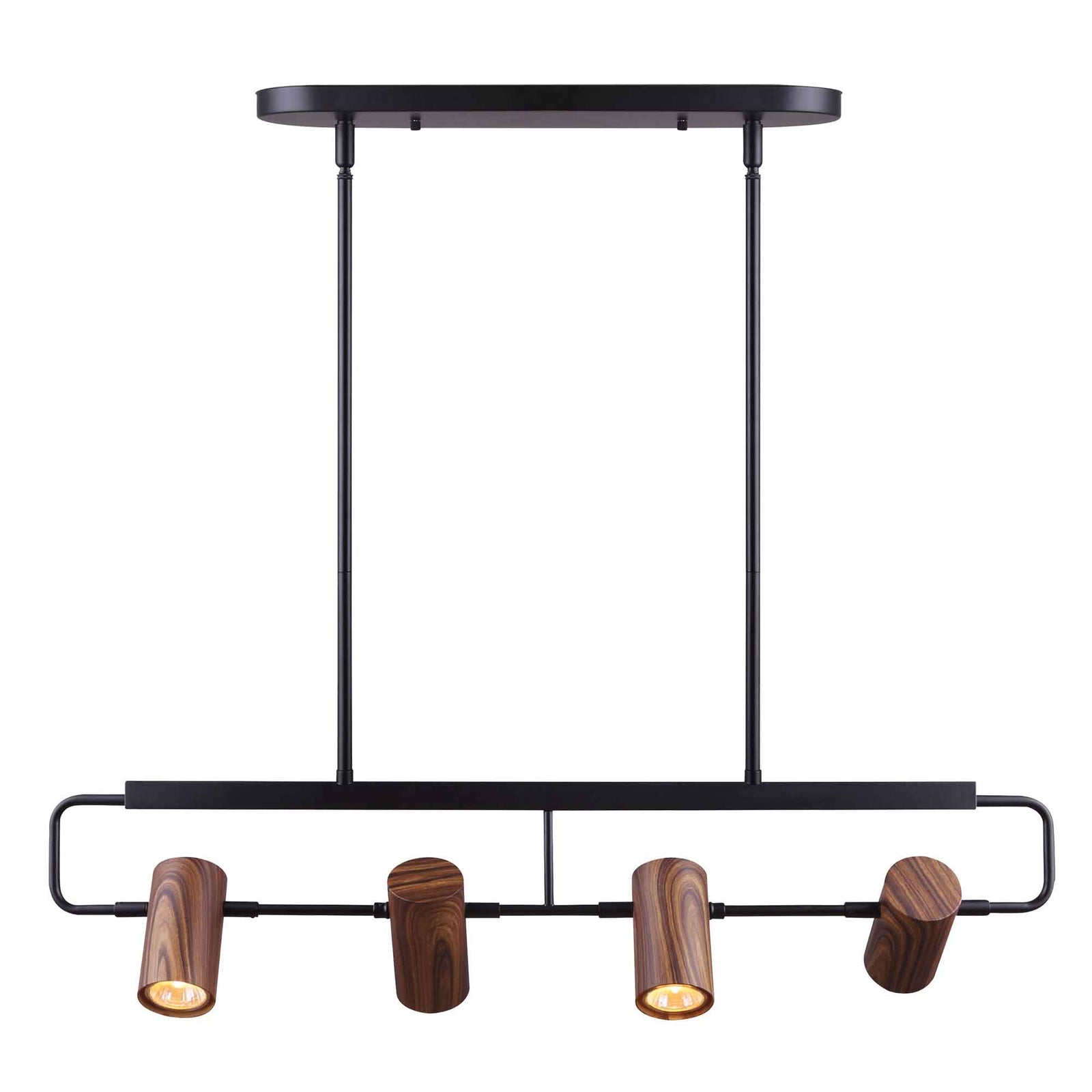 Luminaire sur rail à 4 lumières Leal, 31" x 16" à 58" x 4,5"