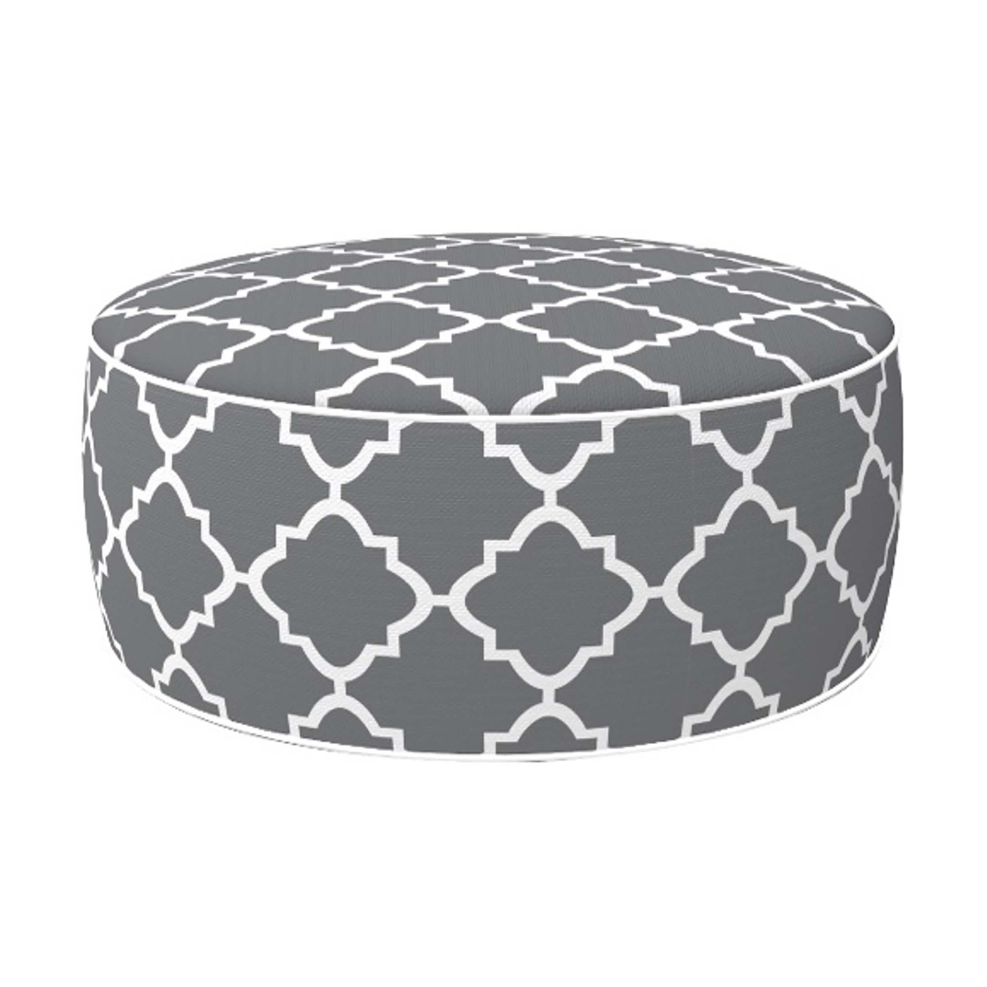 Ottoman gonflable de couleur diamant gris