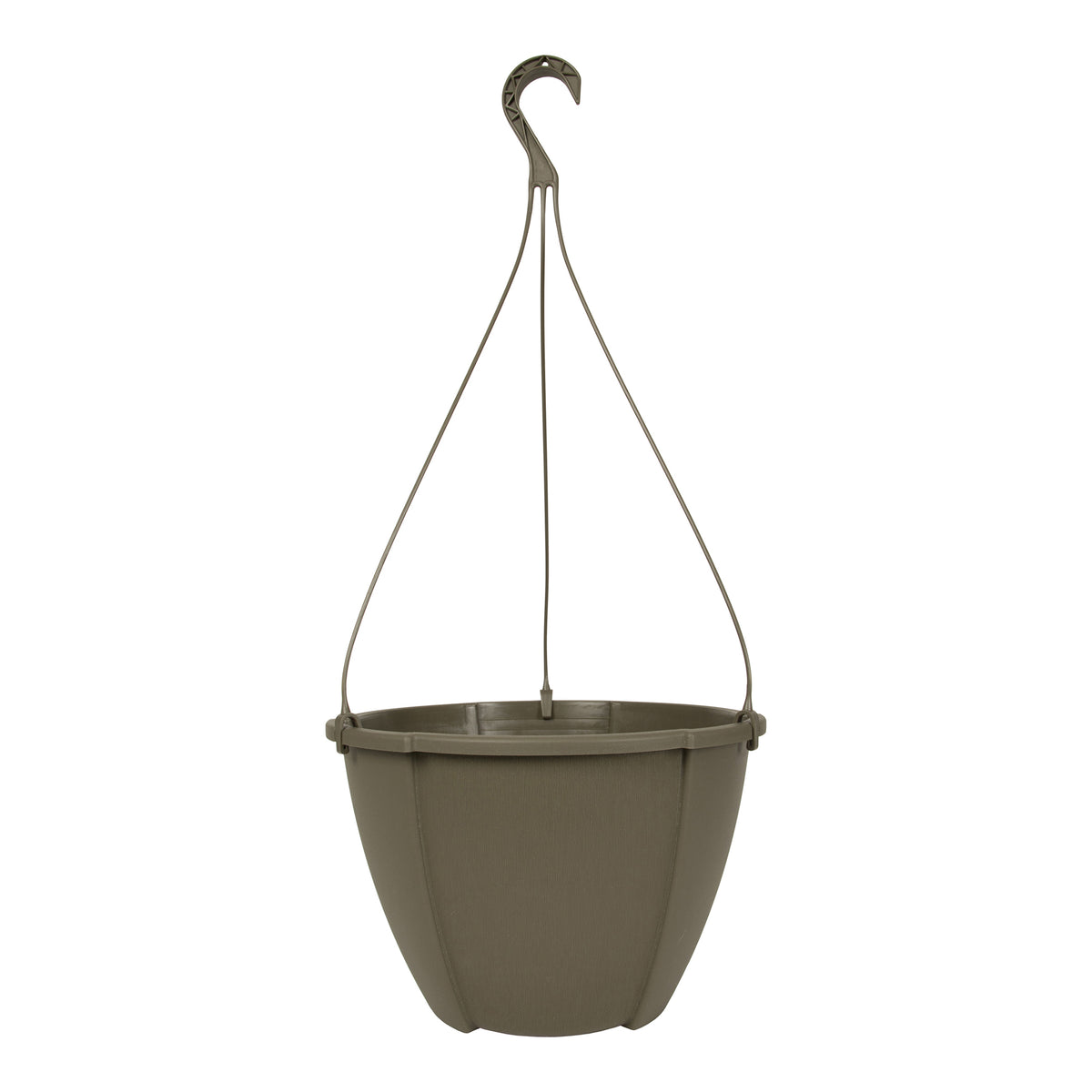 Jardinière suspendue Quattro ronde et cappuccino, 12,85&#39;&#39; x 8,56&#39;&#39;