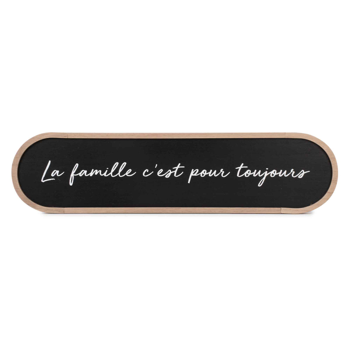 Plaque murale &#39;&#39;La famille c’est pour toujours&#39;&#39;, 23-1/2&quot; x 1/2&quot; x 6&quot;