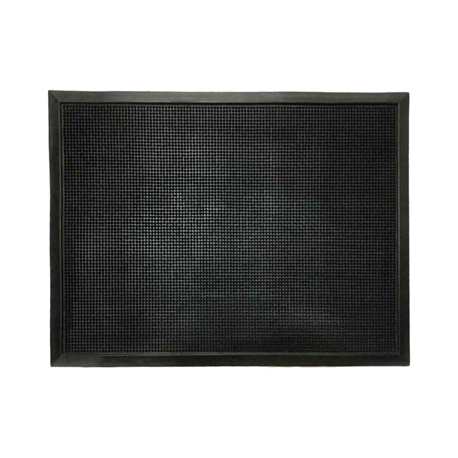 Tapis en caoutchouc noir avec dessus antidérapant, 24'' x 36''
