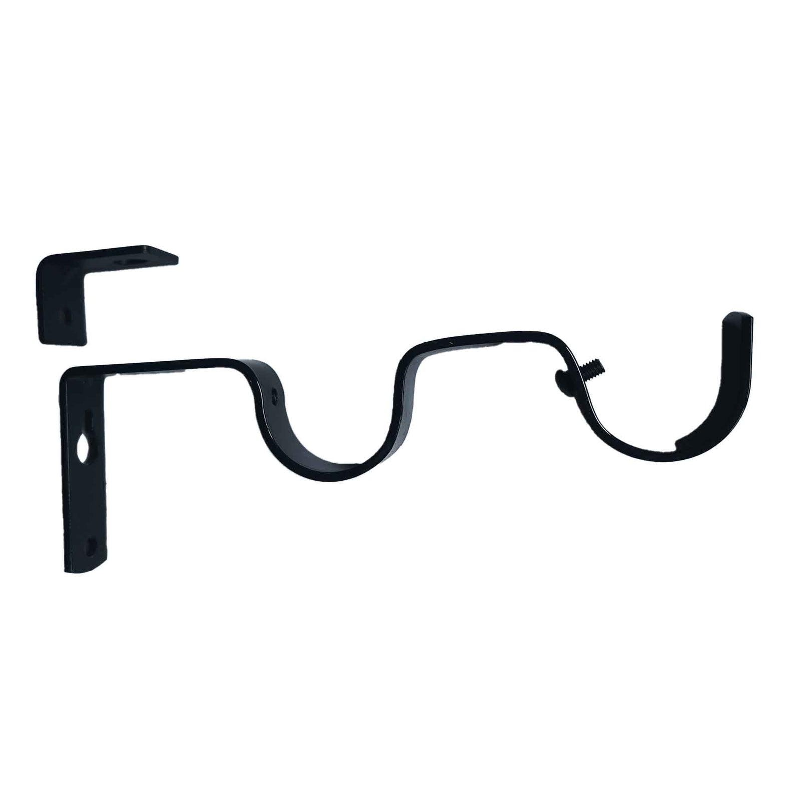 Supports doubles pour tringles à rideaux, 1'' à 1-1/8'' (noir)