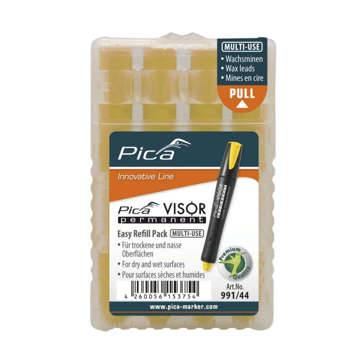 Mine de rechange Pica-Visor, jaune (4 unités)